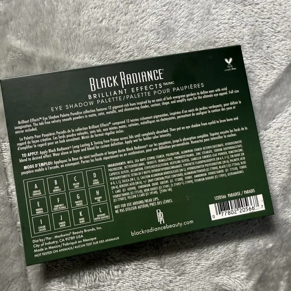 Black Radiance Brilliant Effects Eye‎ Shadow Palette Tribal Bright